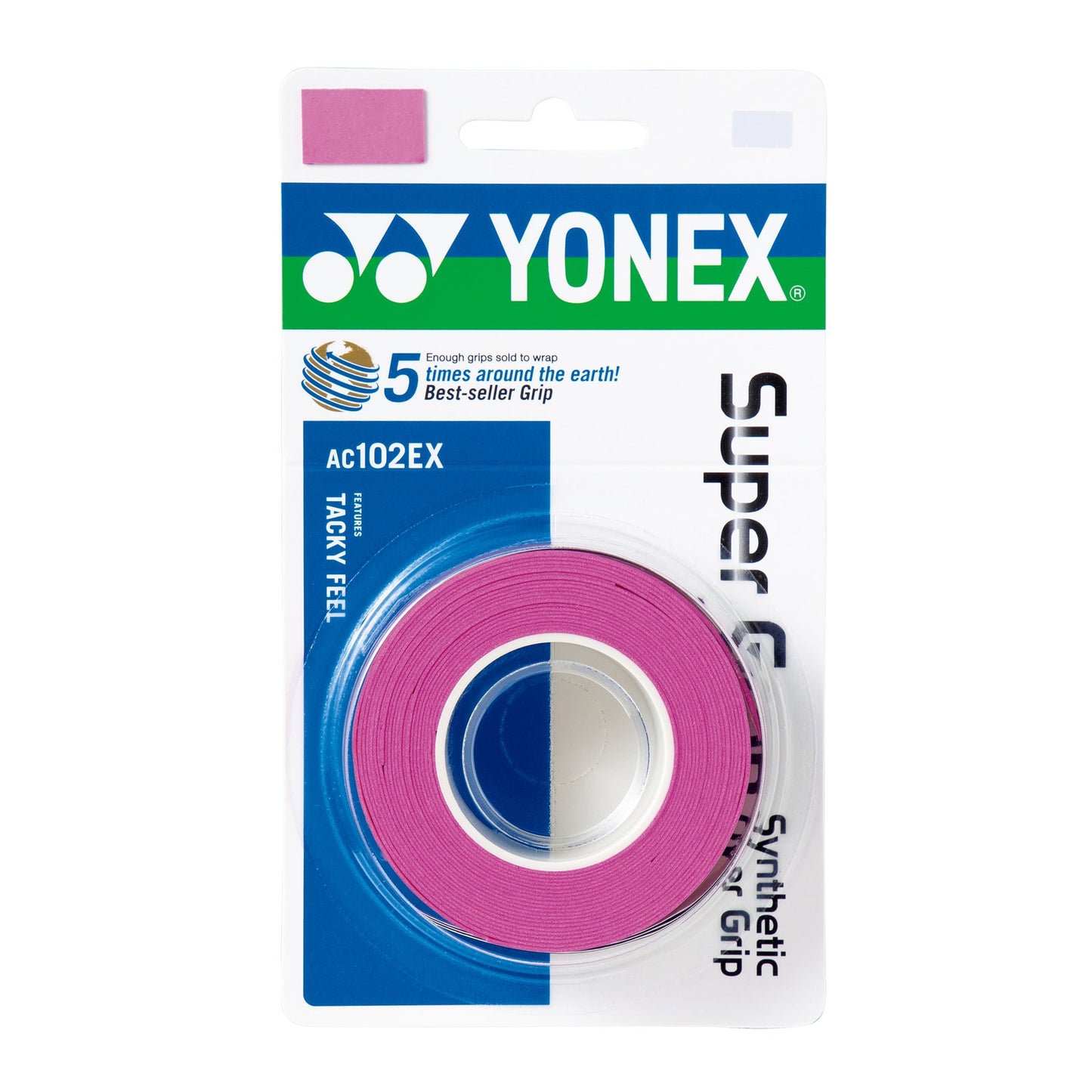 Overgrip Super Grap X3 Rosa Yonex