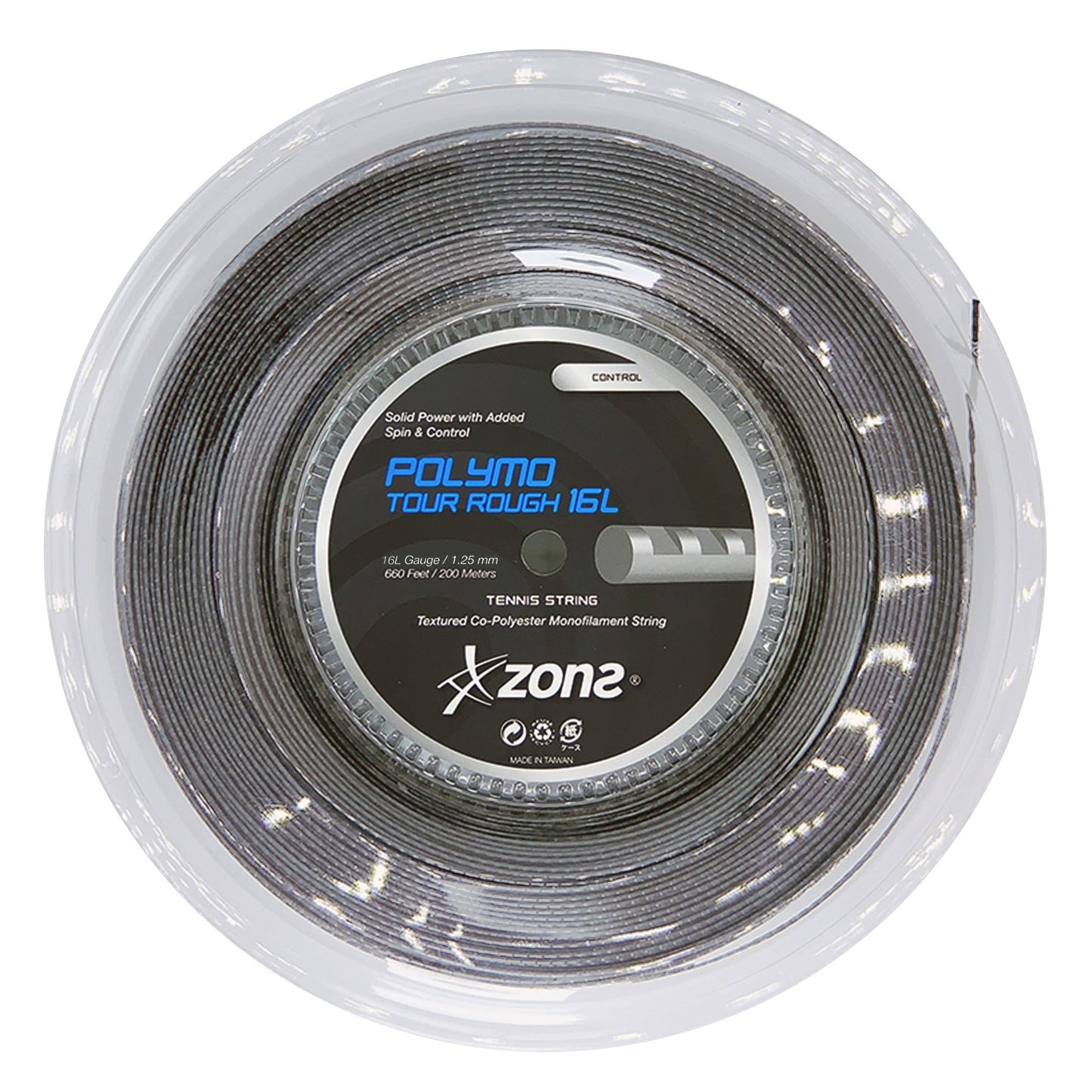 Rollo Cuerda Tenis POLYMO TOUR ROUGH 1.25 / 16L Gris Zons