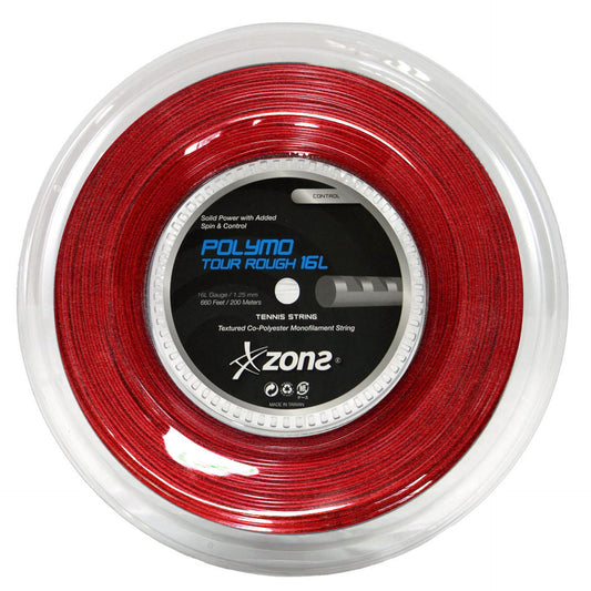 Rollo Cuerda Tenis POLYMO TOUR ROUGH 1.25 / 16L Rojo Zons
