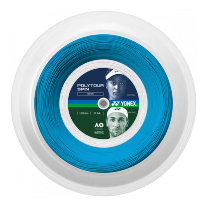 Rollo Cuerda Tenis POLY TOUR SPIN 1.20 / 17 Azul Yonex