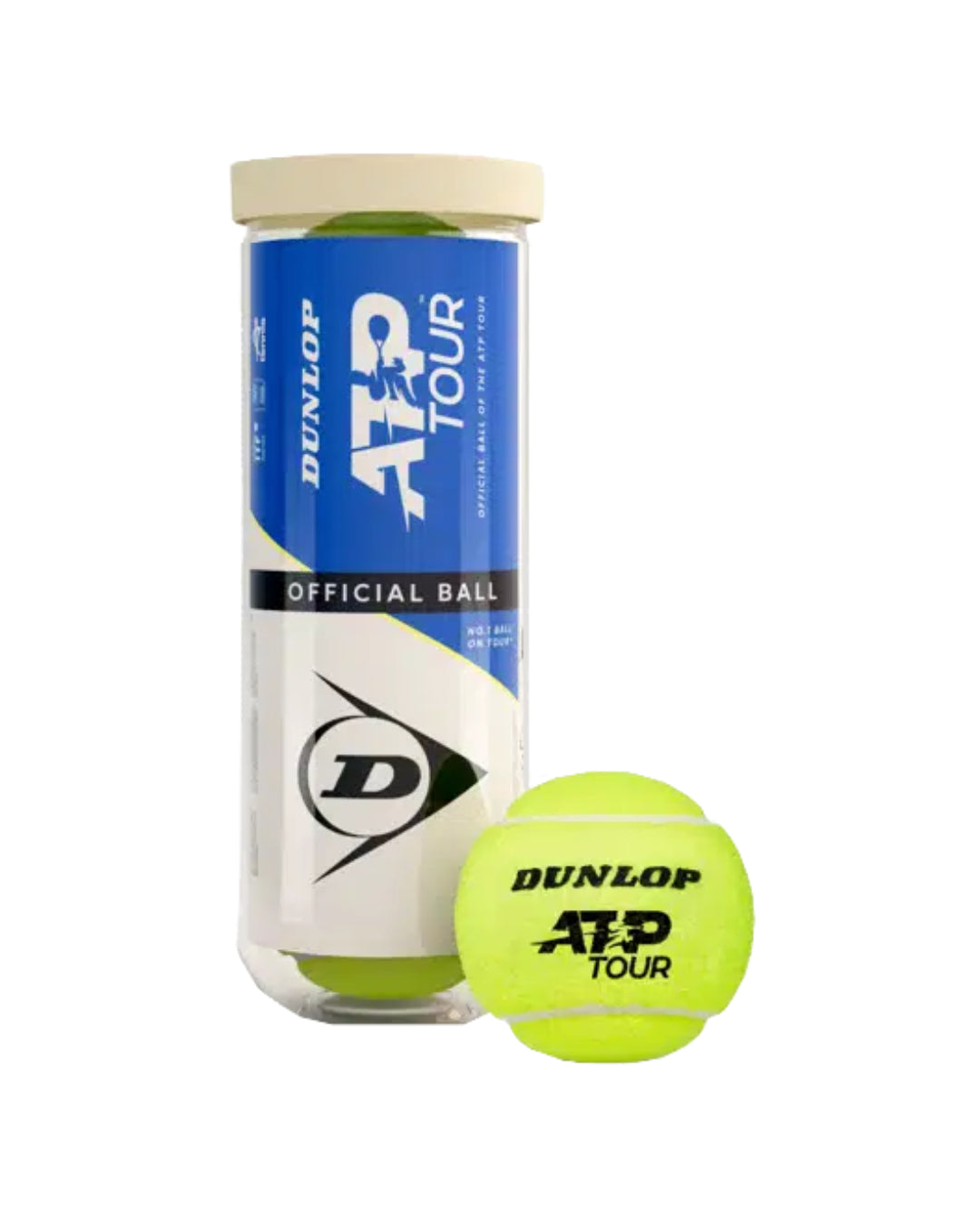 Tarro Plástico Pelota Dunlop ATP Tour Extra Duty X3
